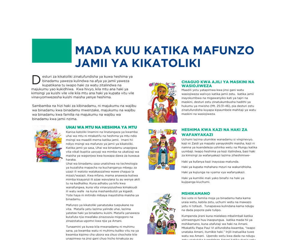 Catholic Social Teaching Poster